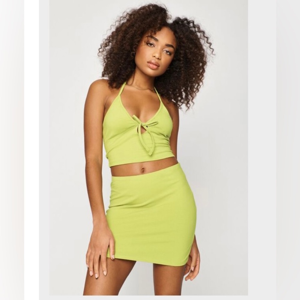 Garage Two-piece halter skirt set - size S
